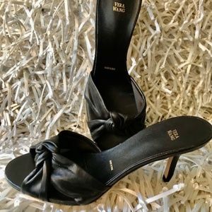 Vera wang Nappa leatherheel sandals by Vera Wang